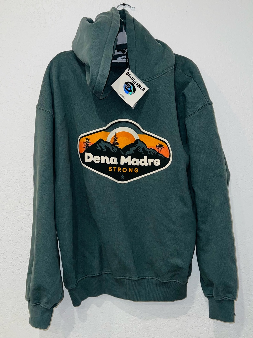 Daydreamer Dena Madre Strong Hoodie NWT Medium Oversized Graphic Made in USA